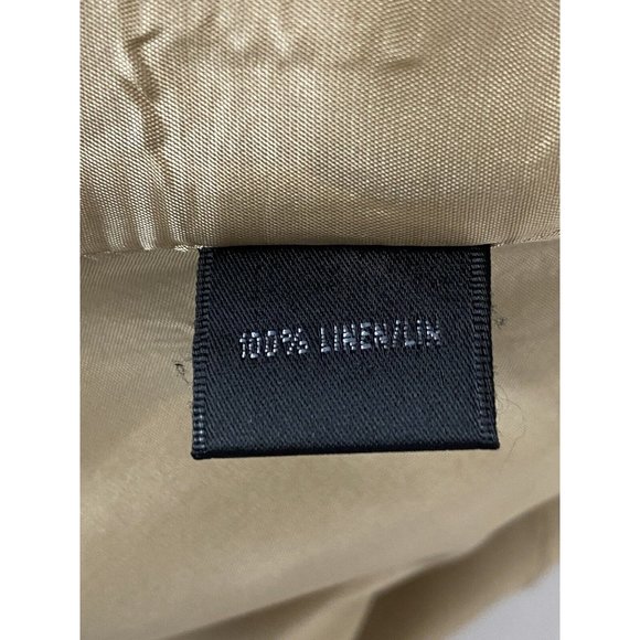 Lafayette 148 New York Gold linen designer Blazer size 10 - Picture 8 of 11